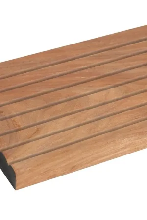Actieprijs CarpGarant Hardhout Vlonderplank omvong 2.8 x 14.5 x 395 cm